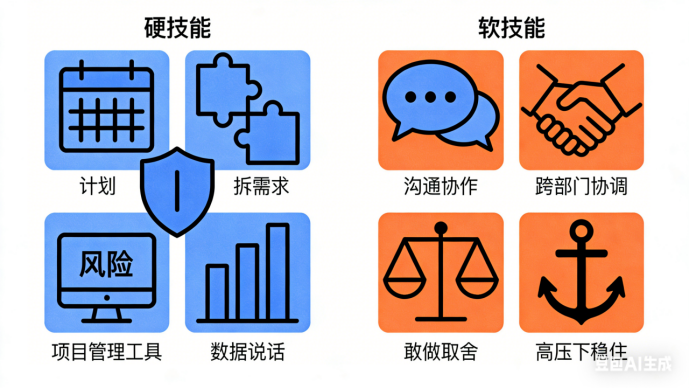 项目经理需要具备哪些硬技能与软技能？